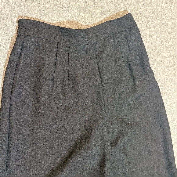 KARIN STEVENS EMERALD BLACK SET PANT SUIT FLOWERS VINTAGE SLEEVE SIZE 8 P NWT - Picture 9 of 12